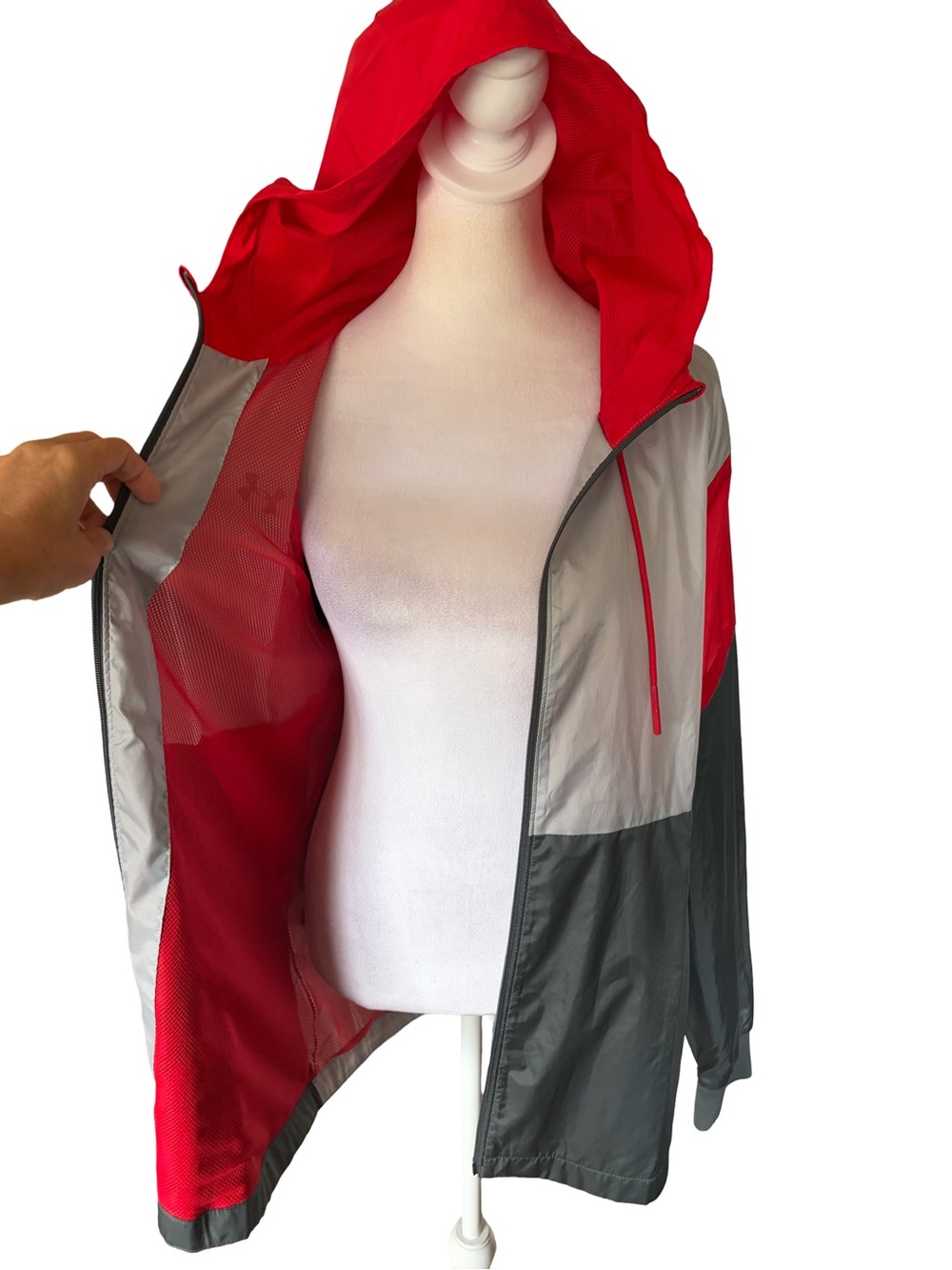 Under Armour Legacy Team Women’s XL Tall Loose Windbreaker Jacket - Picture 11 of 16
